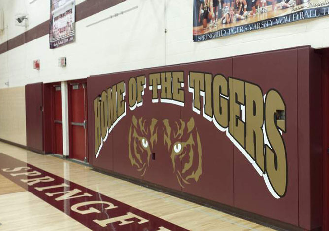 Home Of The Tigers Gym Padding Image