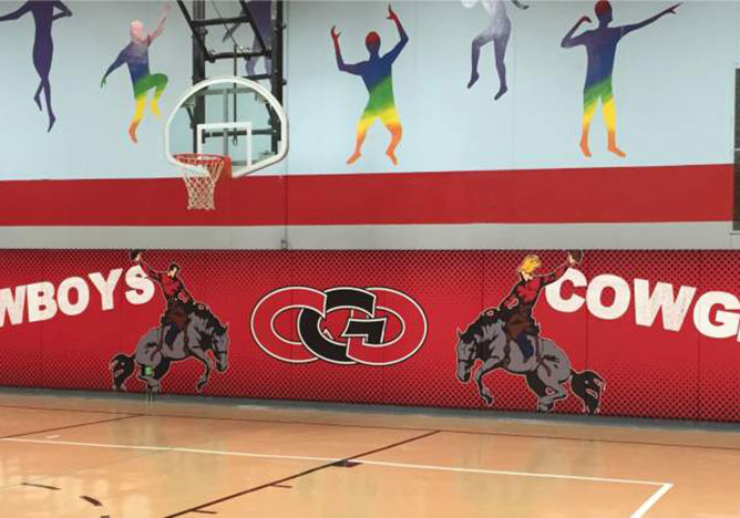 Cowboys Gym Padding Image