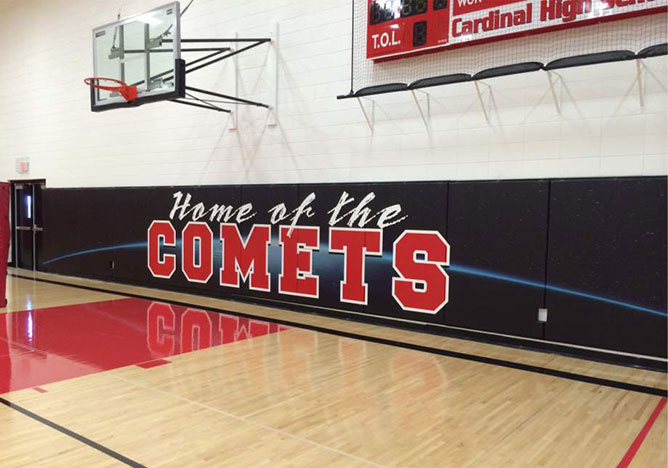 Comets Gym Padding Image