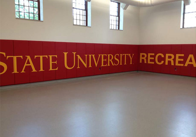 Red Gym Padding Image