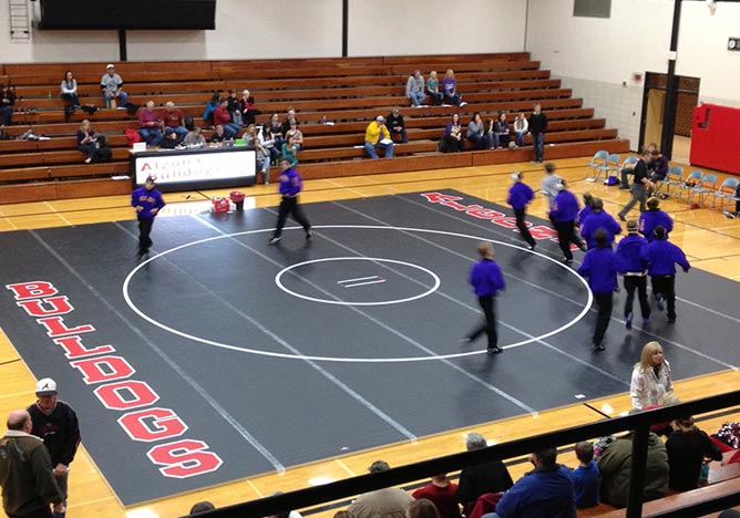 gyms with wrestling mats